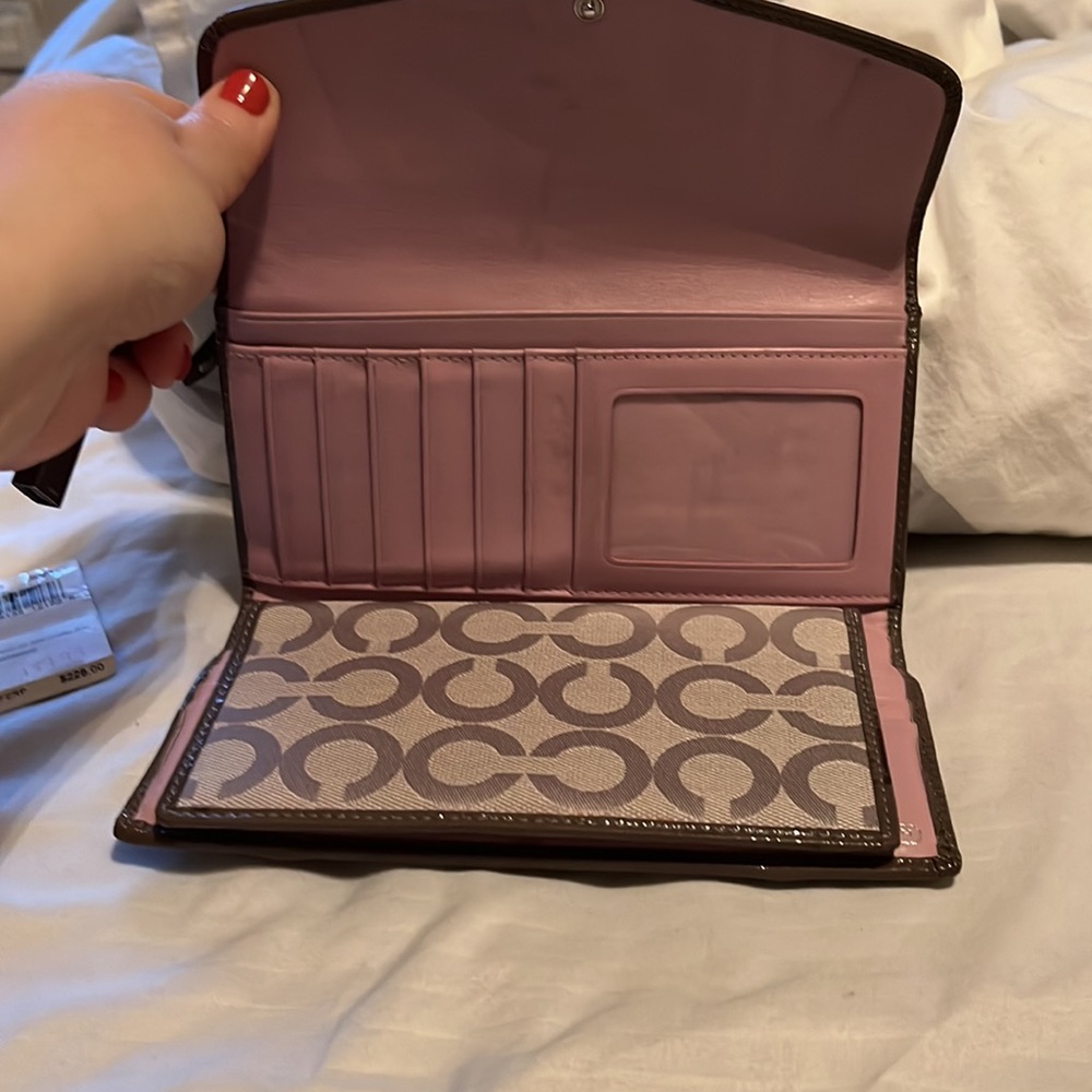 Coach wallet gray with leather - Picture 4 of 6